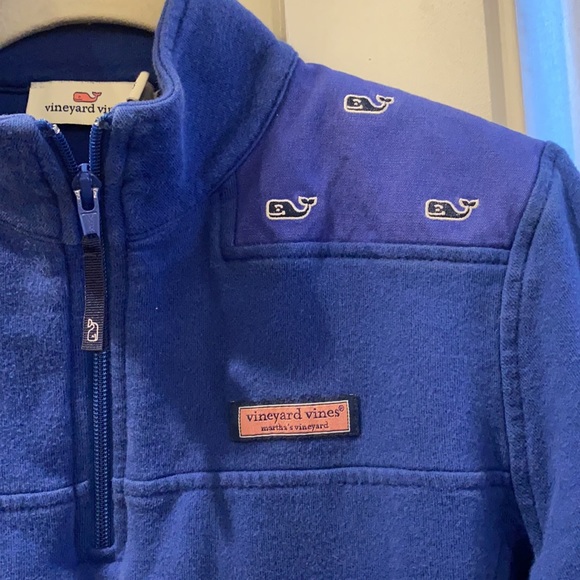 Vineyard Vines Relaxed Whale Embroidered Shep Shirt Cobalt Blue Size XS - Picture 8 of 12